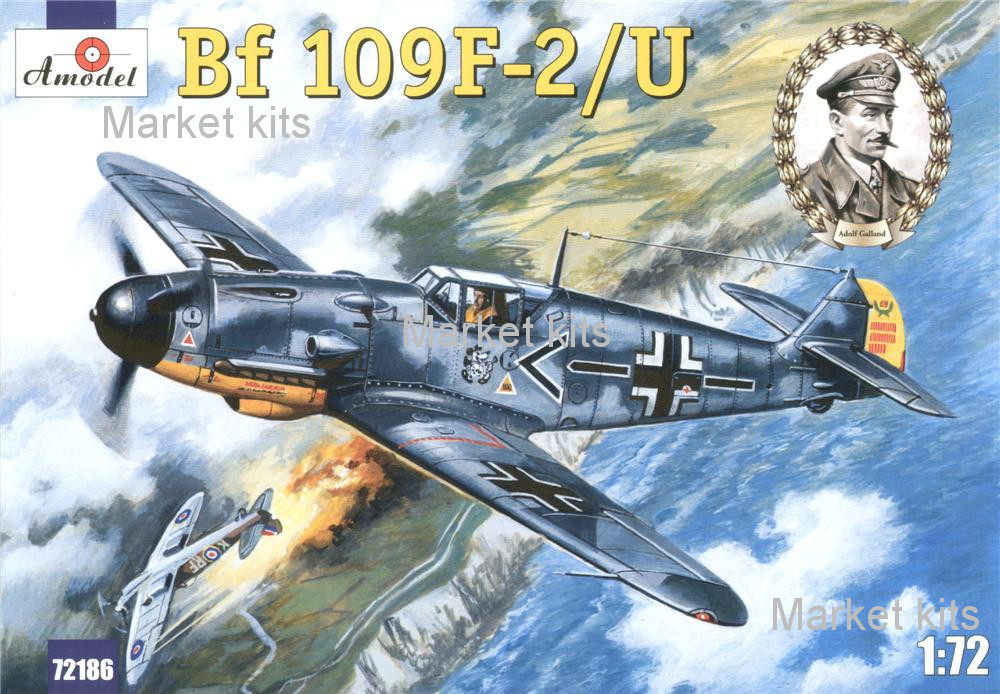 

Мессершмитт Bf-109F-2/U 1:72 AMODEL (AMO72186)