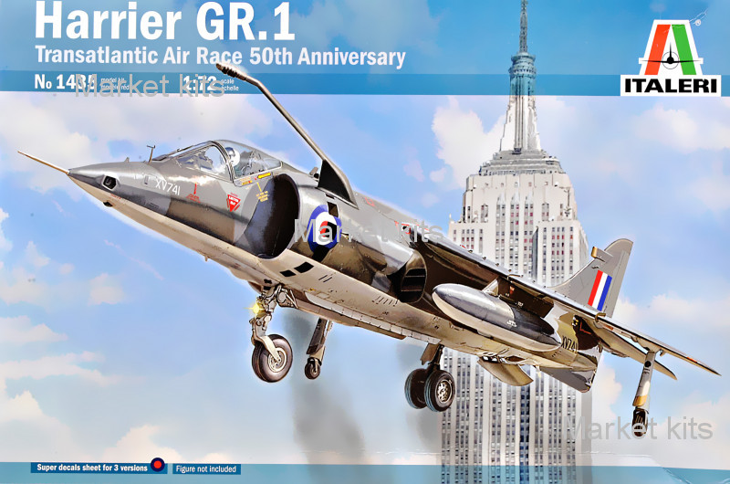 

Истребитель Harrier GR.1 (Transatlantic Air Race 50th Ann) 1:72 ITALERI (IT1435)