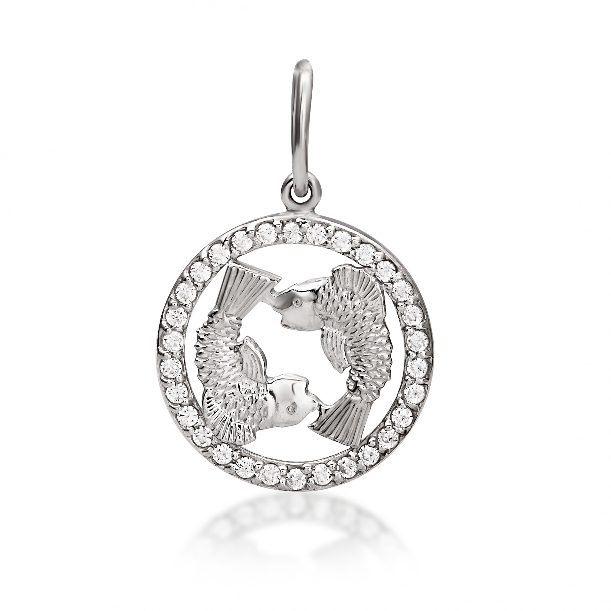 

Серебряный подвес HARMONY с30216 бел.