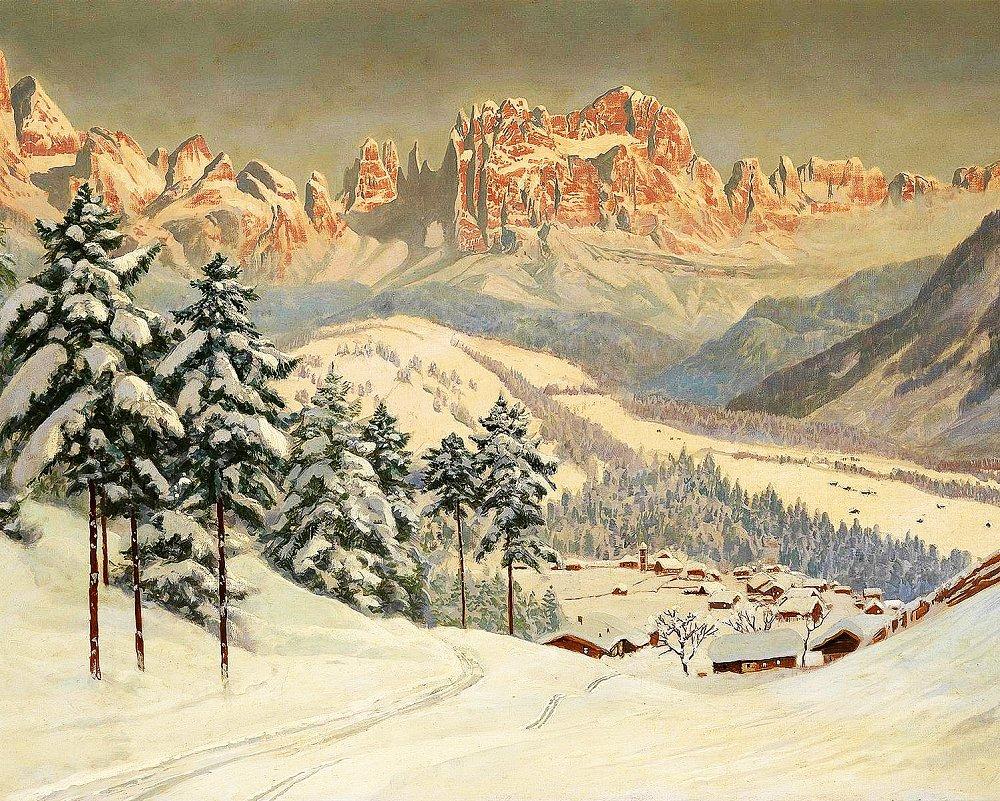 

Набор алмазной вышивки "Альпийское сияние". Художник Alois Arnegger "Чарівний діамант"