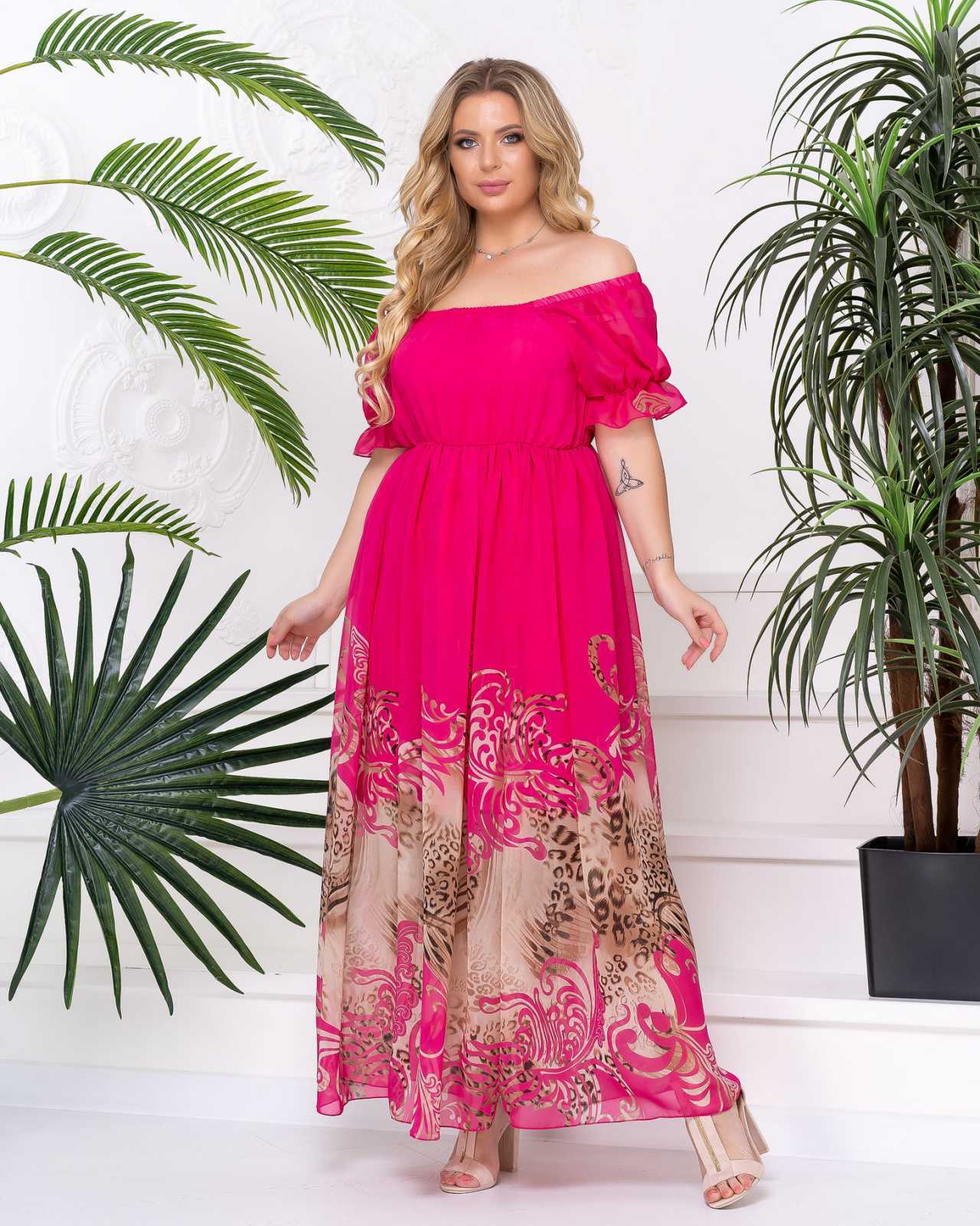 

Платье шифоновое макси Modnicy 05257,43 42-46