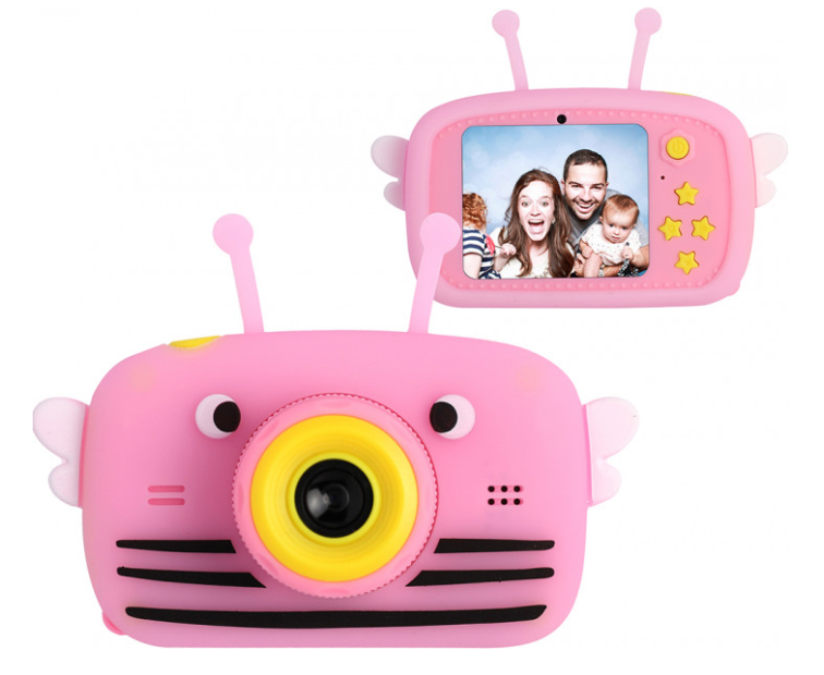 

Детский цифровой фотоаппарат Smart Kids (с фронтальной камерой) Funny Bee Pink