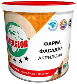 

Строительная краска фасадная Anserglob акриловая 14 кг Белая (IG462)