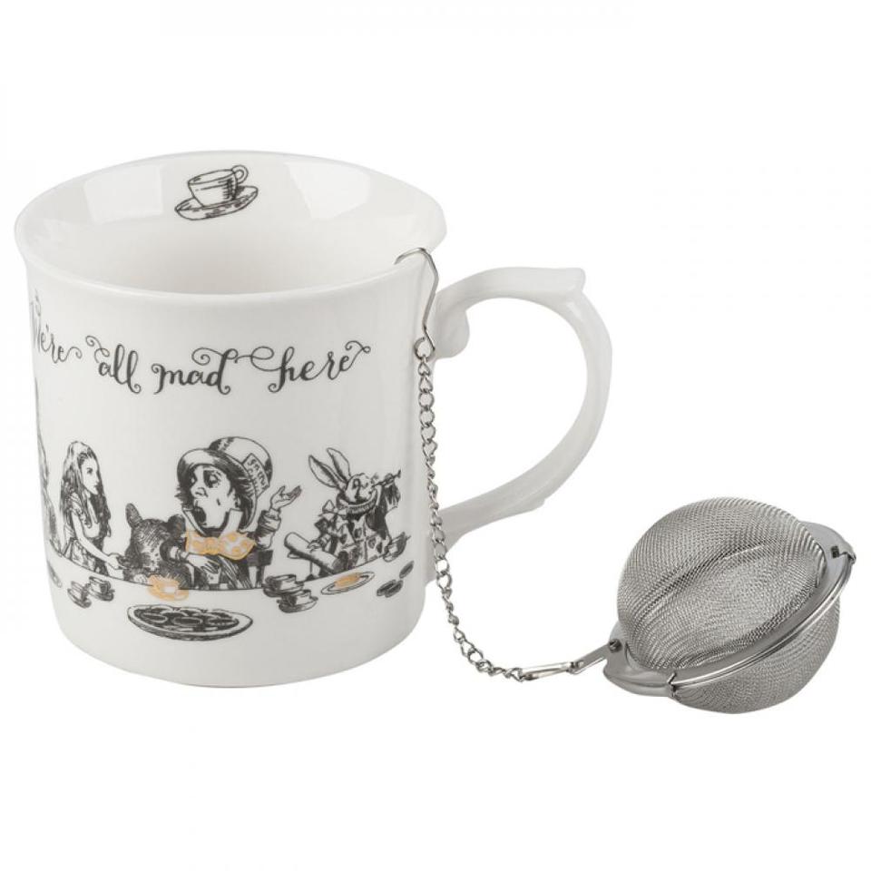 

Кружка для чая с ситечком V & A Alice in Wonderland 400мл VA5200024