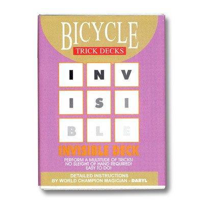 

Трюковая колода | Bicycle Invisible deck