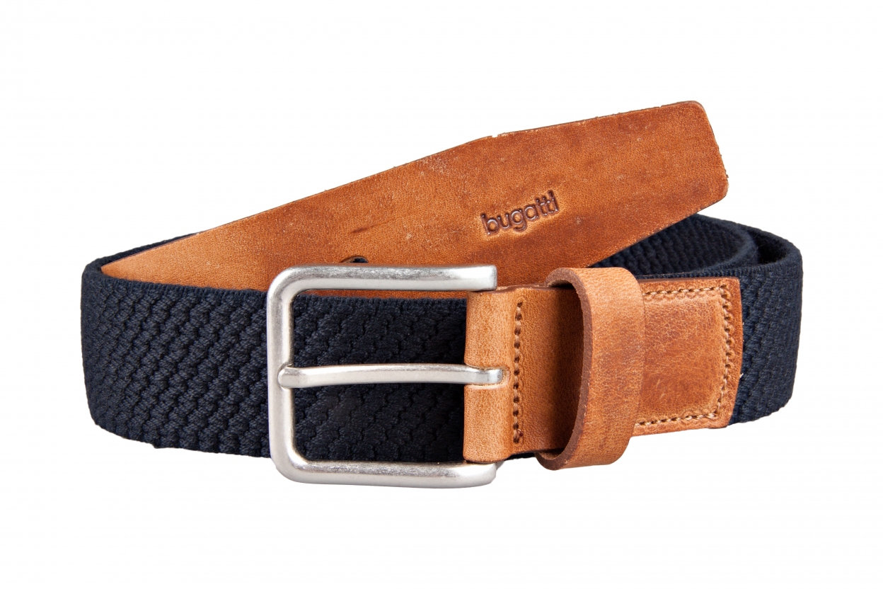 

Мужской ремень Bugatti 115 синий 1414/12