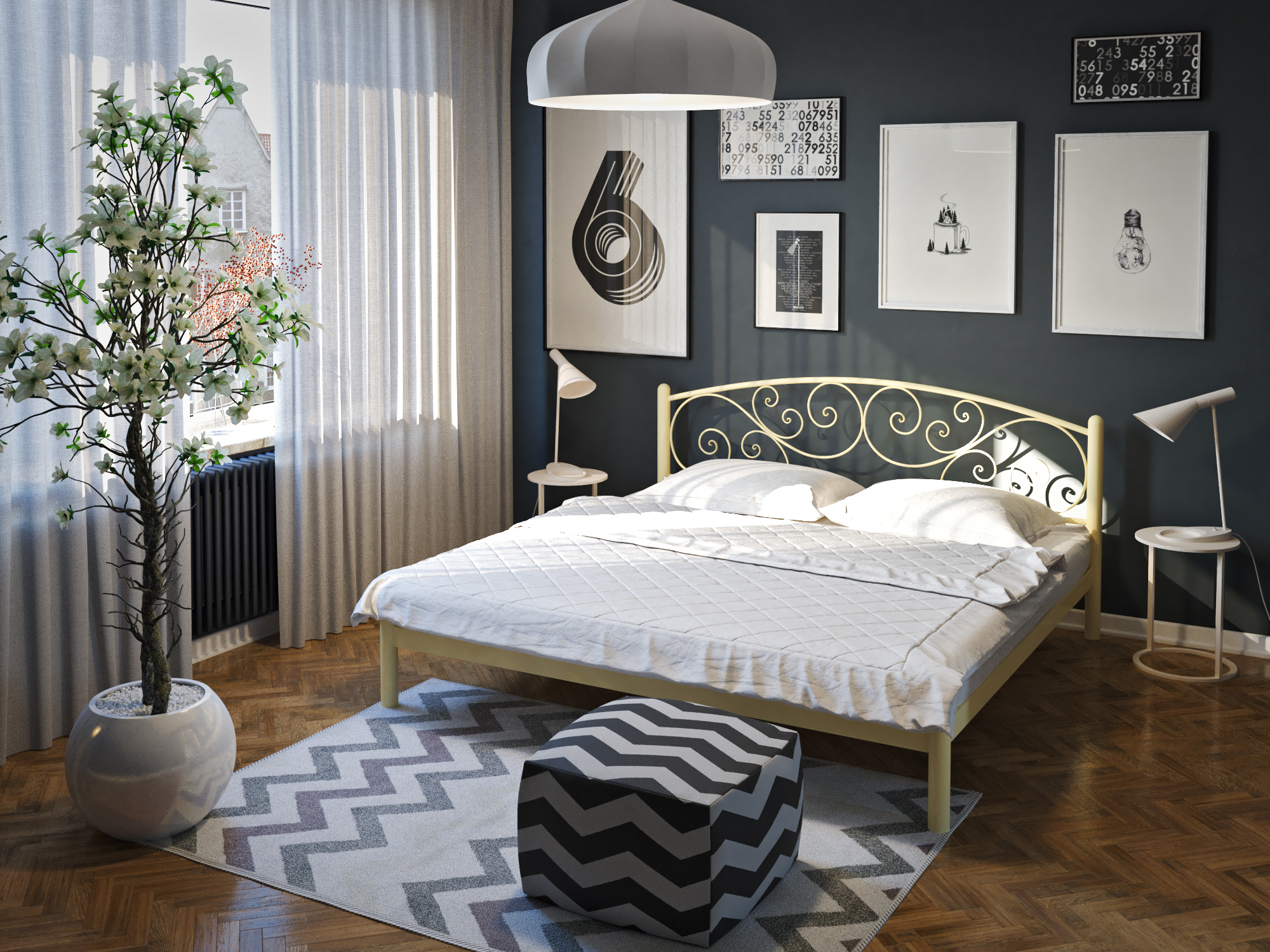 

Кровать Лилия Tenero беж 1800х2000