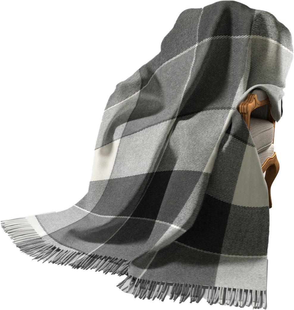 

Плед шерстяной Vladi Эльф 200x220 Бело-Серый