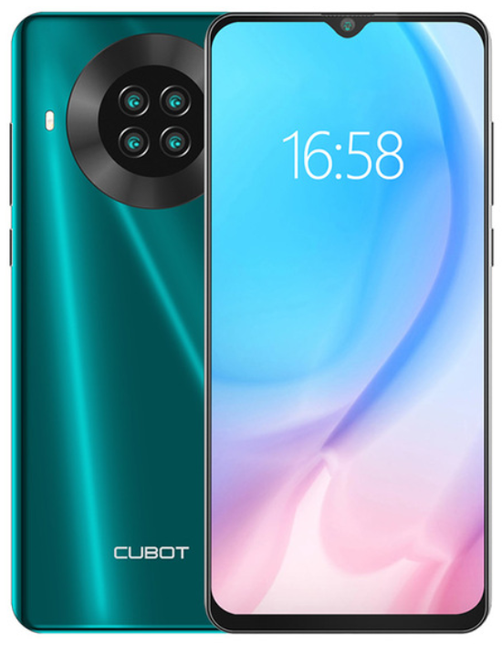 

Cubot Note 20 Pro 6/128 Gb green, 6.5", Helio P60, 3G, 4G, NFC