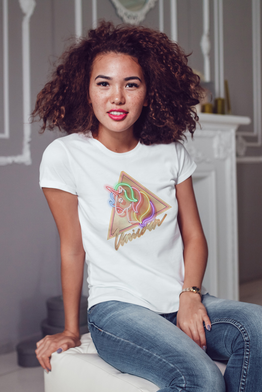 

Футболка с модным принтом OWEAR fash59WH- Белый, Футболка с модным принтом OWEAR fash59WH-S Белый