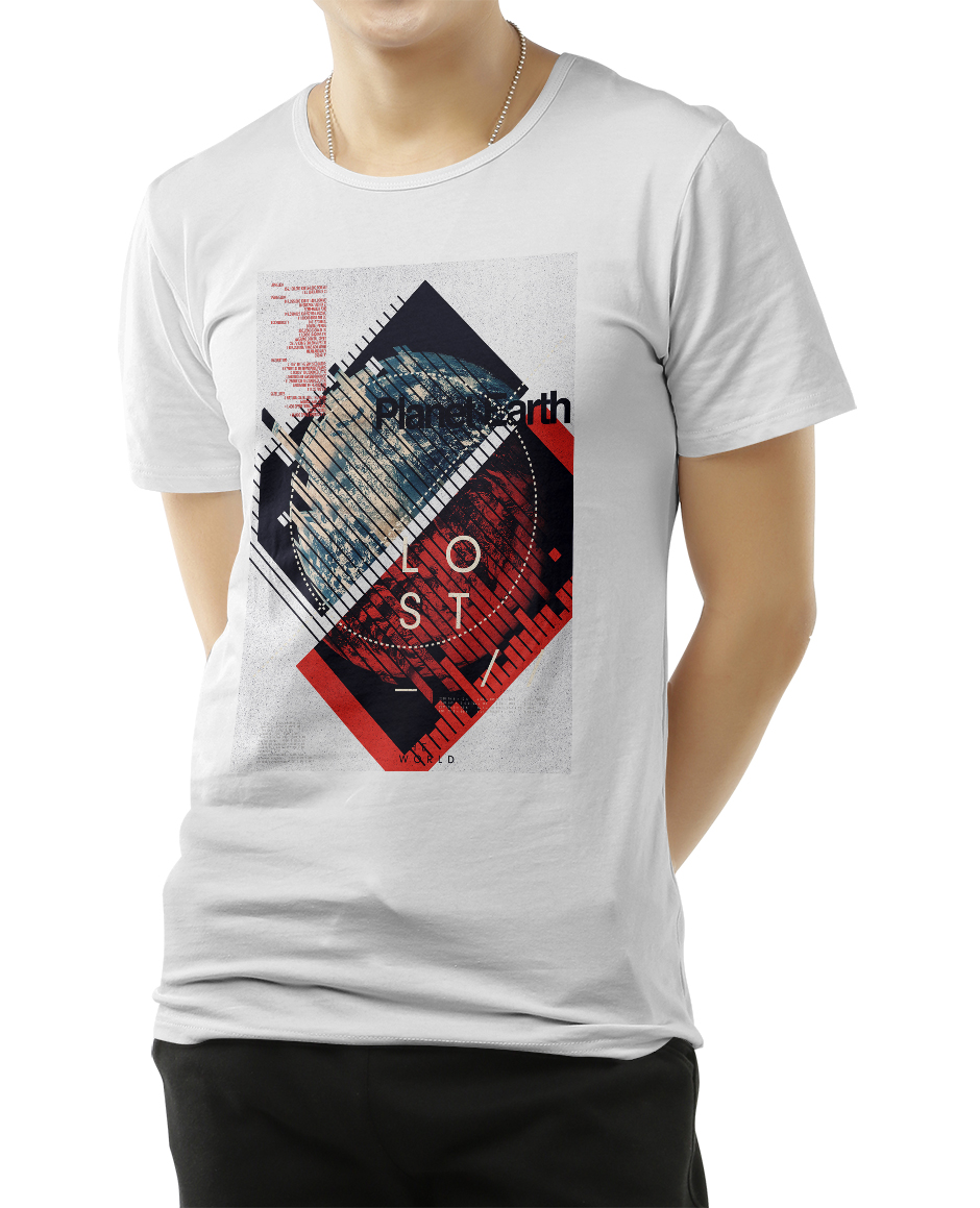 

Футболка с модным принтом OWEAR HQ67WH XXL Белый