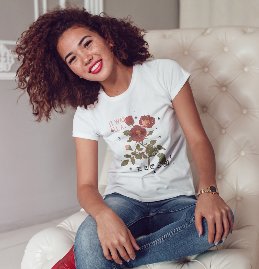 

Футболка с модным принтом OWEAR fash46WH-XXL Белый