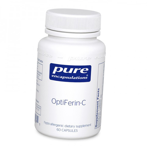 

Комплекс для здоровья крови, Optiferin-C, Pure Encapsulations 60капс (36361041)