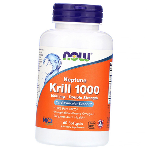 

Масло криля, Neptune Krill Oil 1000, Now Foods 60гелкапс (67128015)