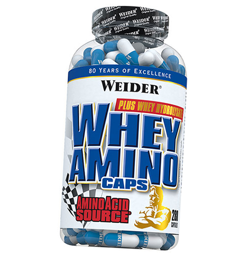

Аминокислота Weider Whey Aminos Caps 280капс (27089016)
