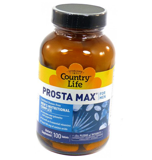 

Комплекс для поддержки мужского здоровья, Prosta Max For Men, Country Life 100таб (36124002)