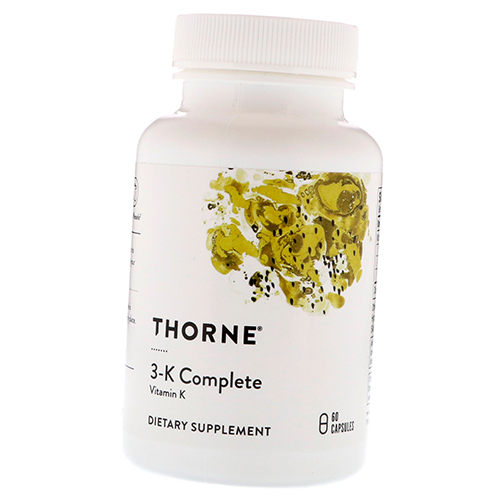 

Витамин К, 3-K Complete, Thorne Research 60капс (36357085)