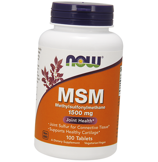 

МСМ, Метилсульфонилметан, MSM 1500, Now Foods 100таб (03128022)