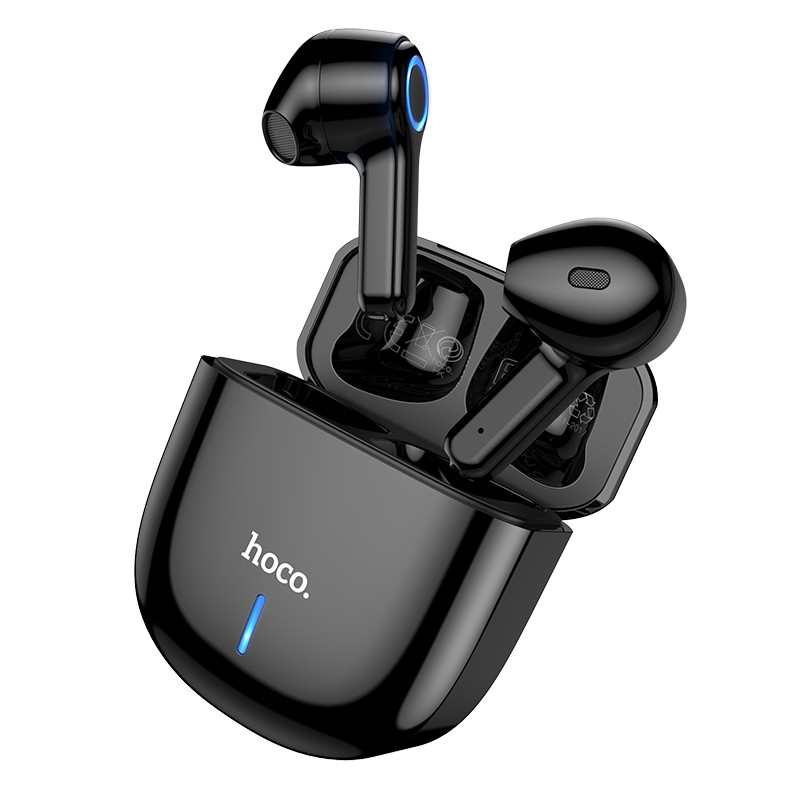 

Беспроводные сенсорные наушники гарнитура в кейсе HOCO Harmony sound TWS wireless headset ES45 Bluetooth Черные