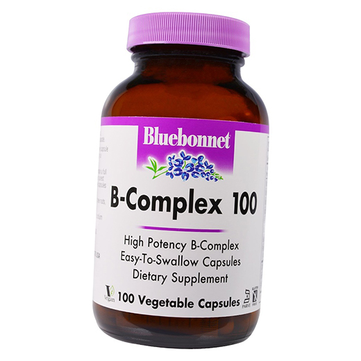 

Витамины группы В, B-complex 100, Bluebonnet Nutrition 100вегкапс (36393019)