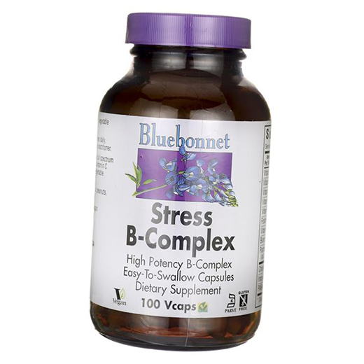 

Стресс В Комплекс, Stress B-complex, Bluebonnet Nutrition 100вегкапс (36393054)