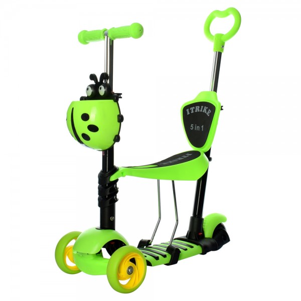 

Самокат iTrike JR3-026-L green (BI0000619)