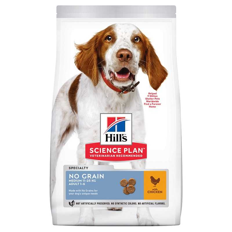 

Hill's SP Canine Adult Medium Breed No Grain 2,5 кг (604293)