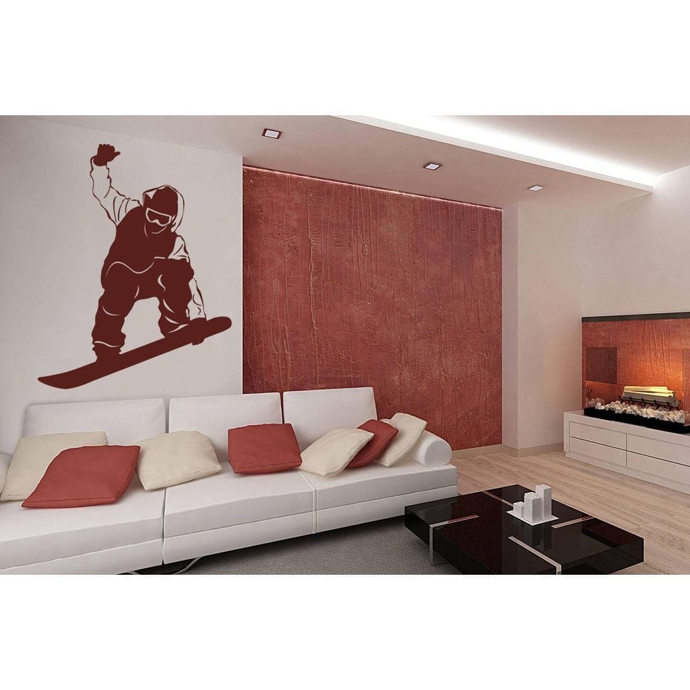 

Интерьерная виниловая наклейка на стену IdeaClock Snowboarder 96х120 см Коричневая(39545-462)