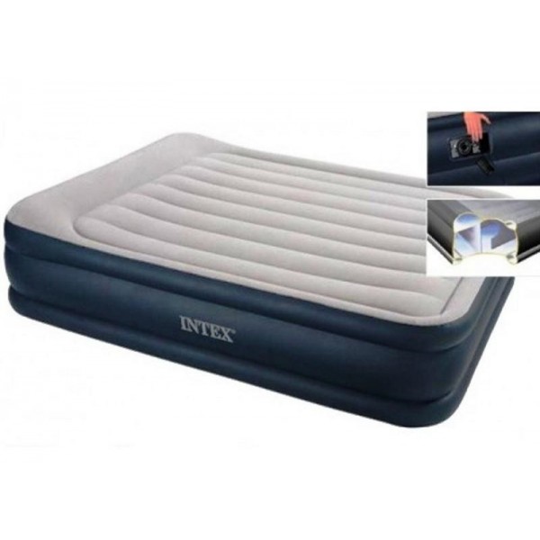

Надувная кровать двуспальная Intex с электронасосом 152 х 203 х 42 см
