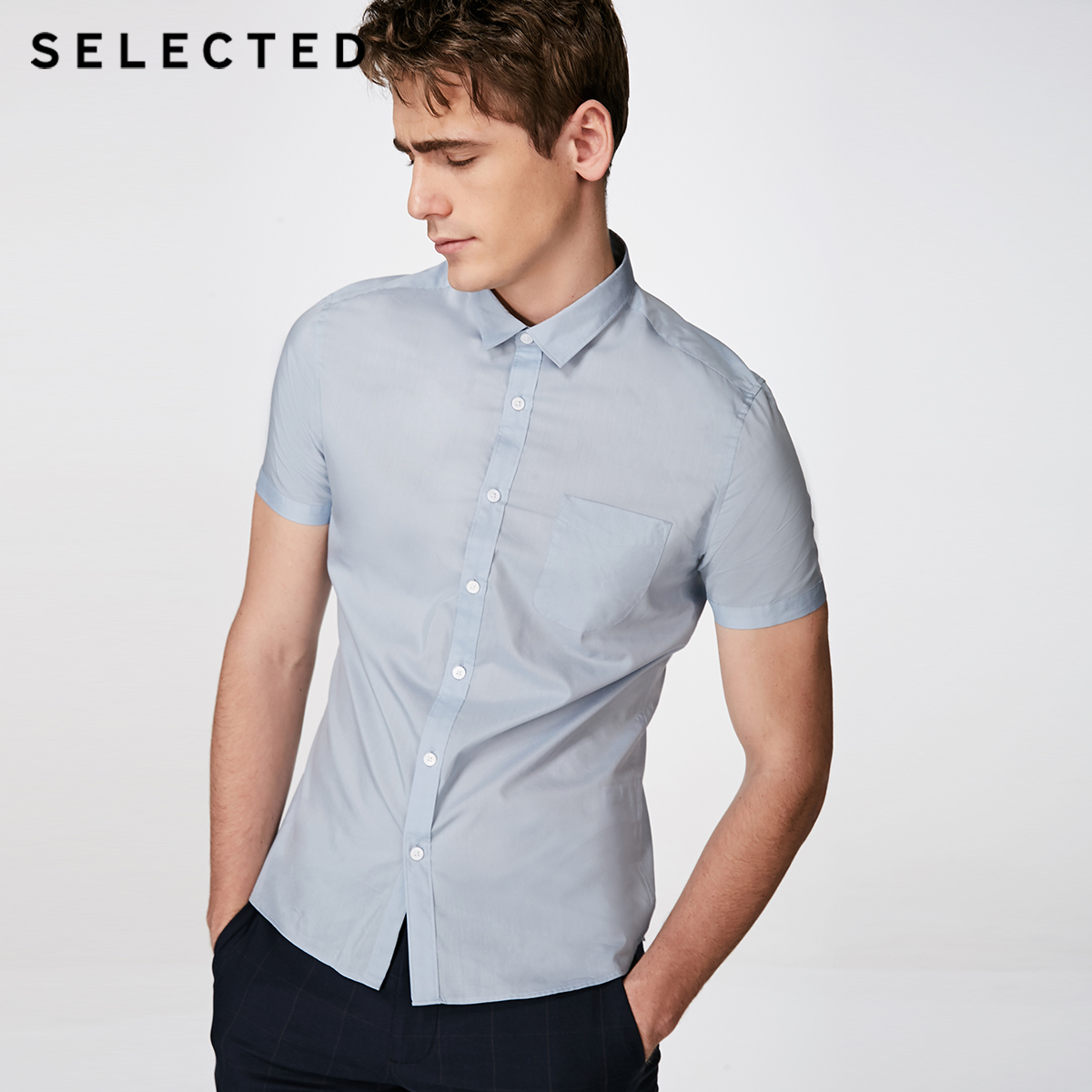 

Сорочка Selected 418204541C40 XS синій