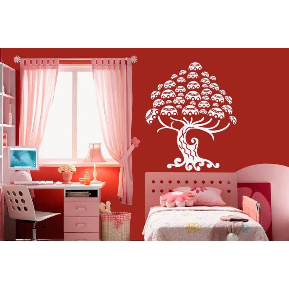 

Интерьерная виниловая наклейка на стену IdeaClock Beautiful tree 100х120 см Белая(39395-462)