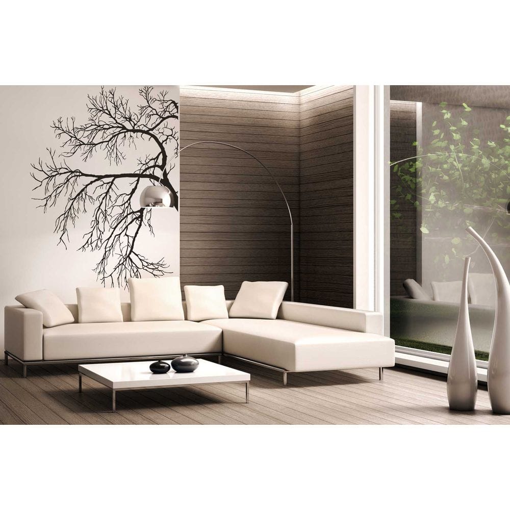

Интерьерная виниловая наклейка на стену IdeaClock Willow branch 120х190 см Черная(39636-462)