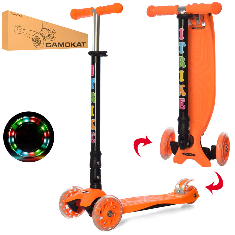 

Самокат iTrike MAXI JR 3-003-1-OR оранжевый