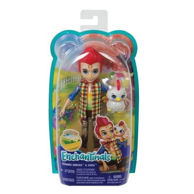 

Кукла Enchantimals Редвард Петушок с питомцем, 15 см + 4см GJX39
