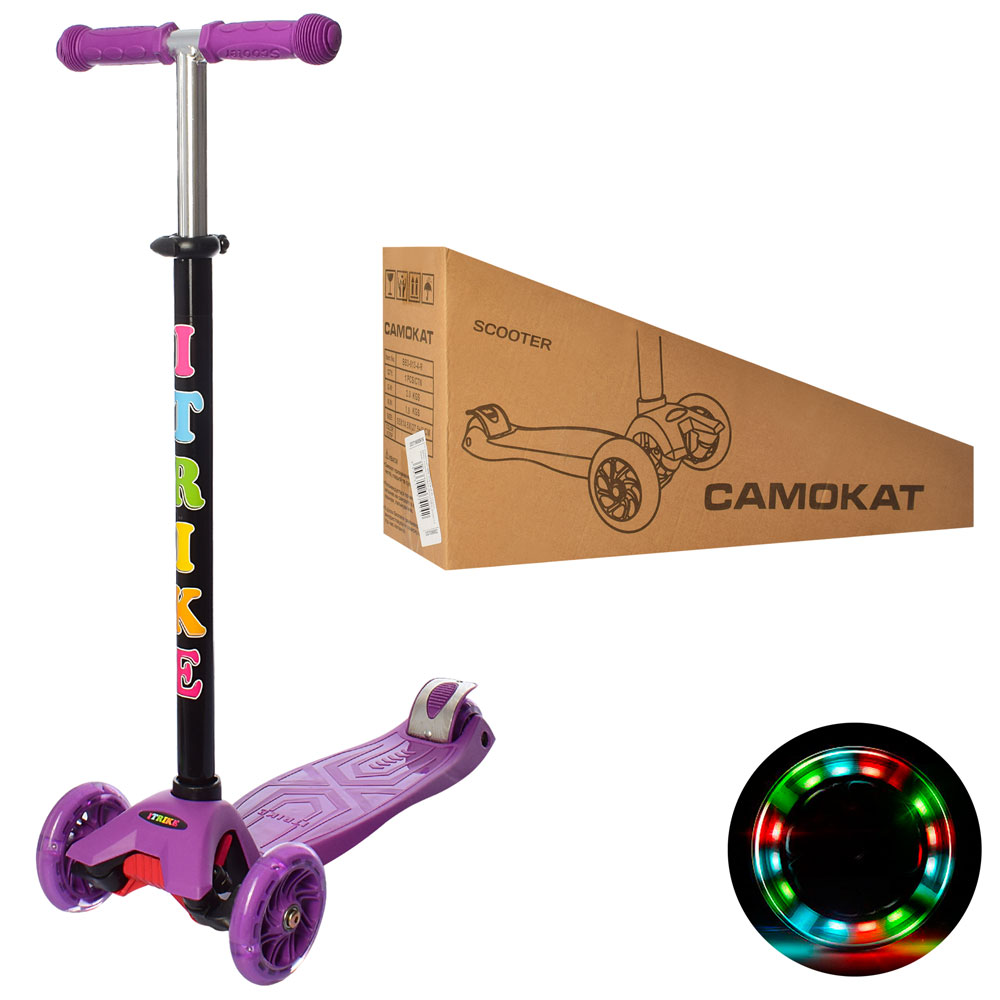 

Самокат iTrike MAXI JR 3-003-V фиолетовый