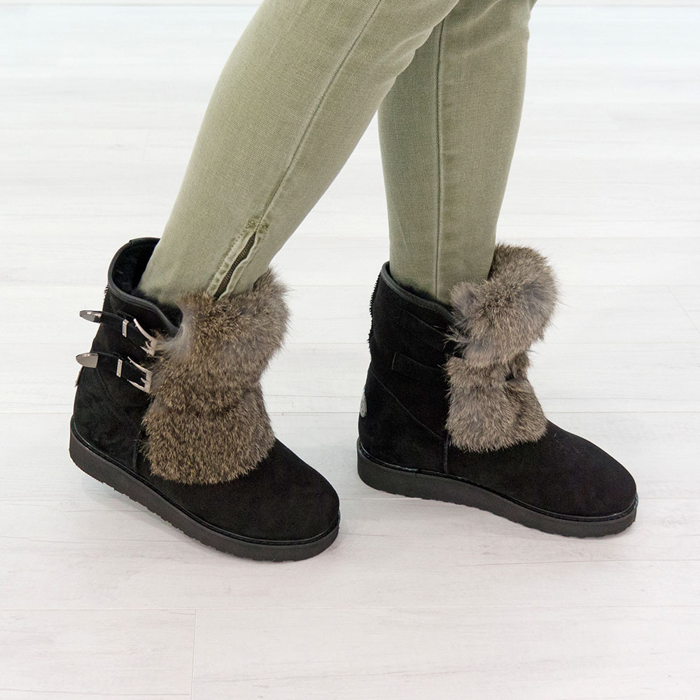 

Угги женские Woman's heel 36 черные (О-755)