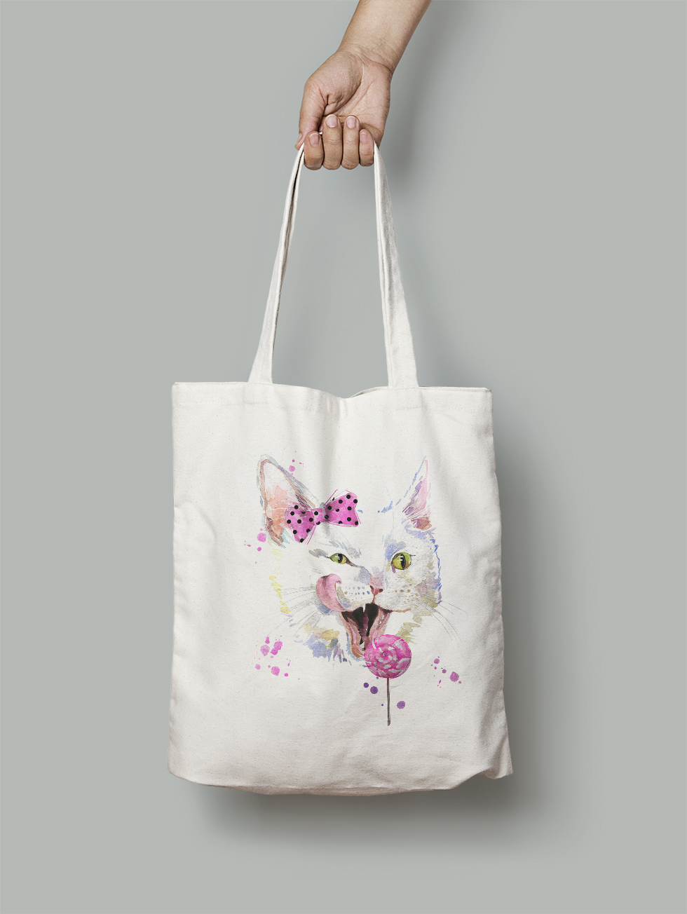

Эко-сумка Owear с ярким принтом aqua397Bag-WH Светло-бежевый