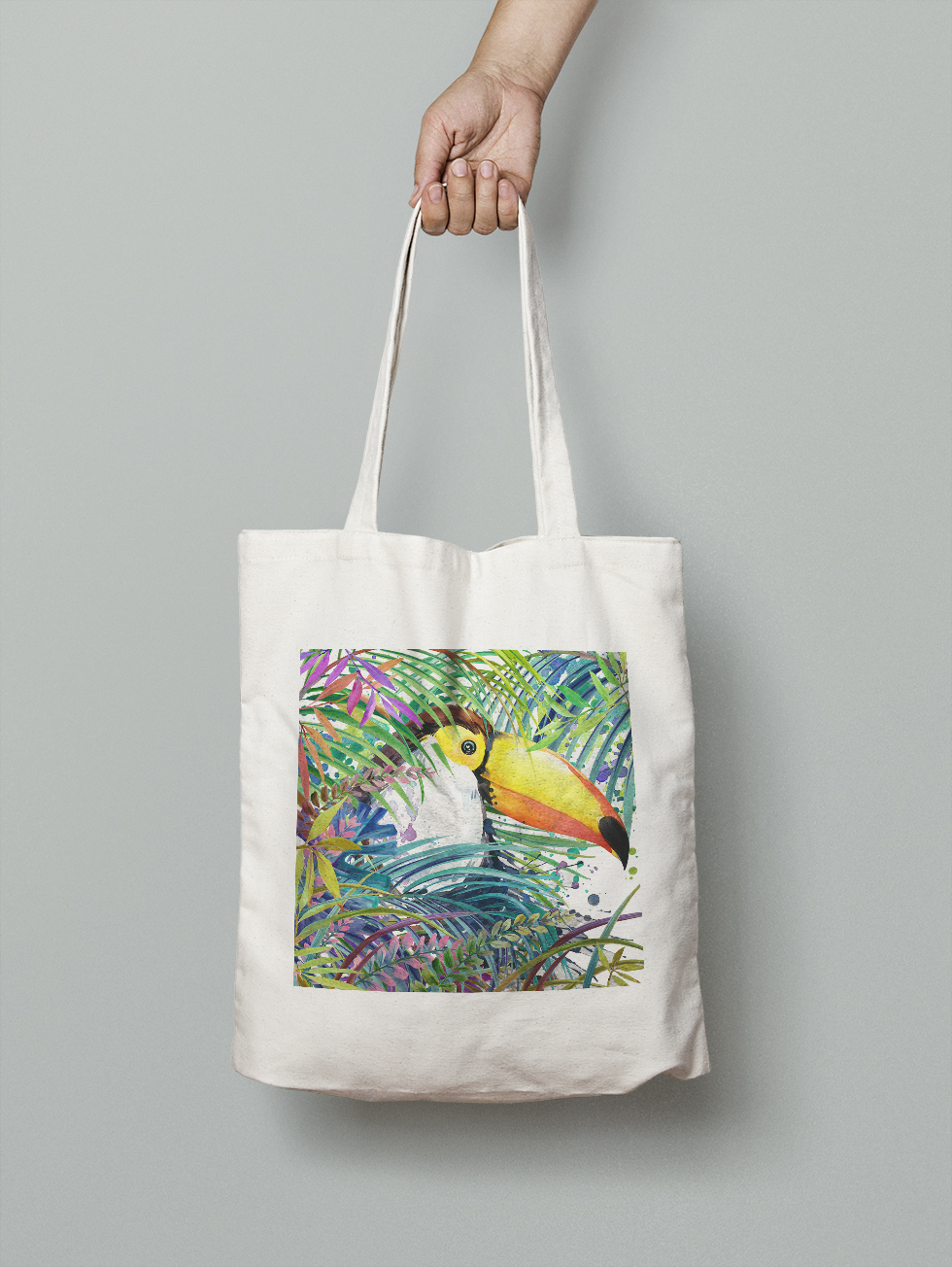 

Эко-сумка Owear с ярким принтом aqua58Bag-WH Светло-бежевый