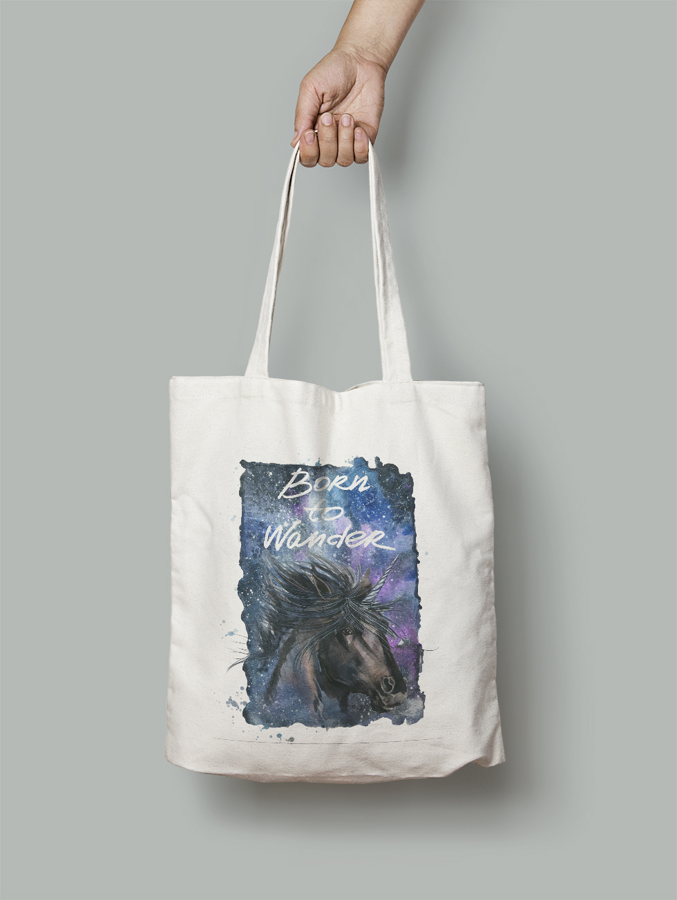 

Эко-сумка Owear с ярким принтом aqua333Bag-WH Светло-бежевый