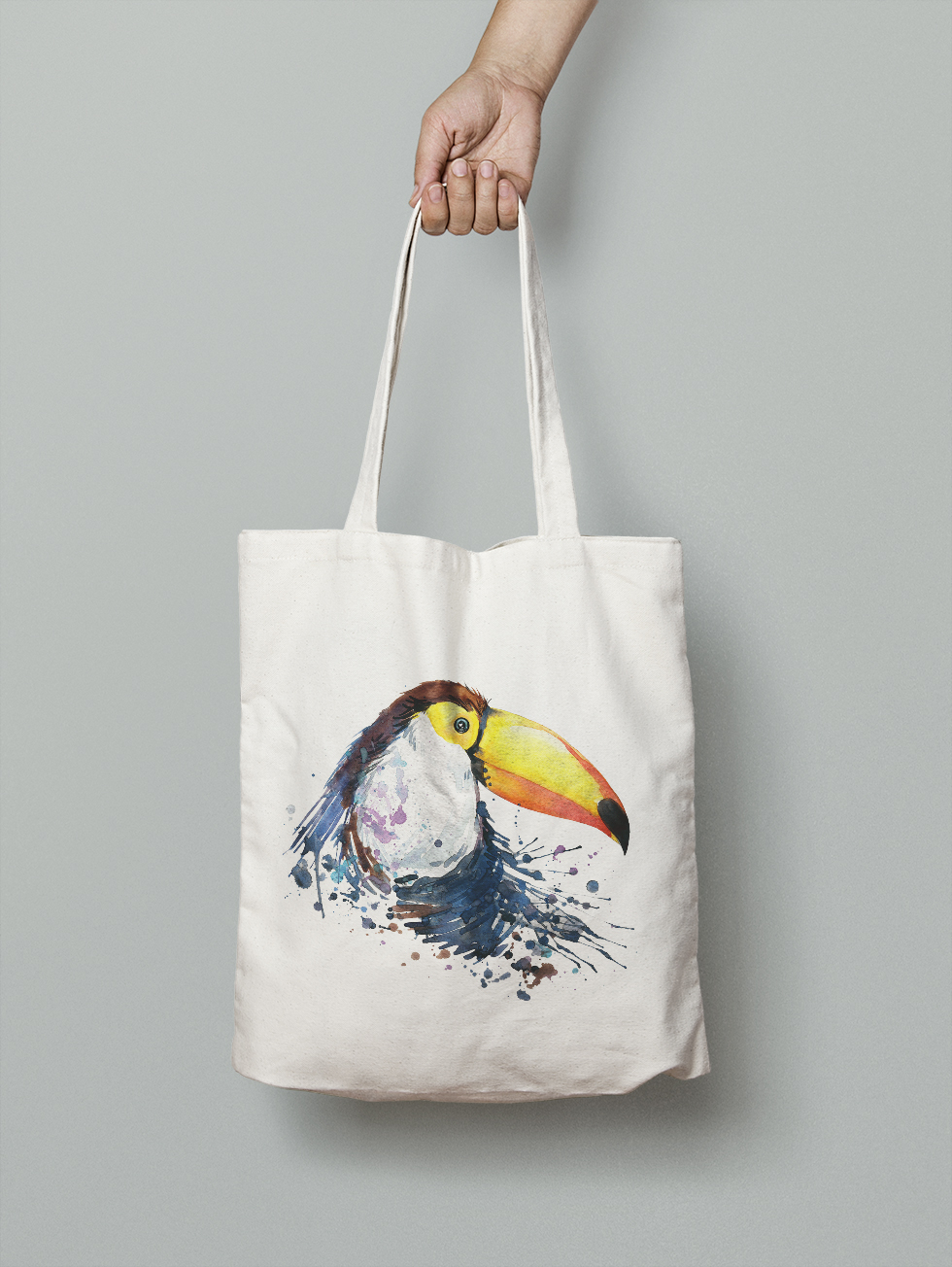 

Эко-сумка Owear с ярким принтом aqua23Bag-WH Светло-бежевый