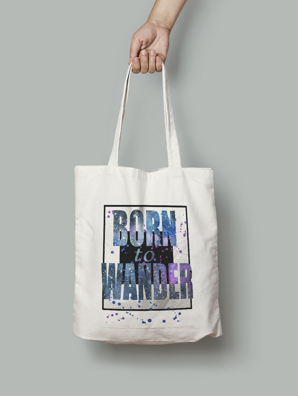 

Эко-сумка Owear с ярким принтом aqua337Bag-WH Светло-бежевый