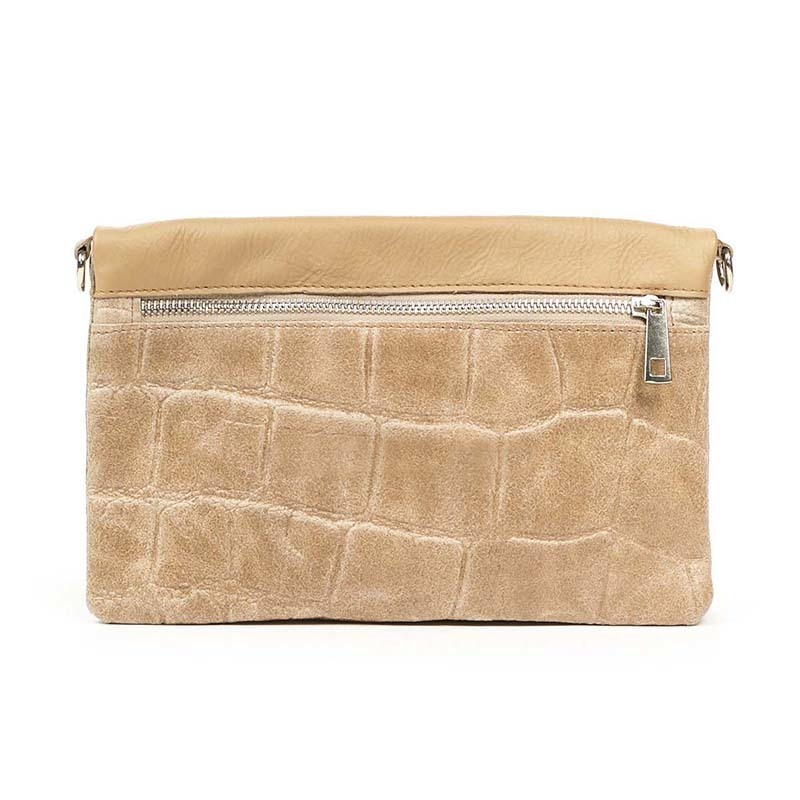 

Клатч кожаный Italian Bags Таупе