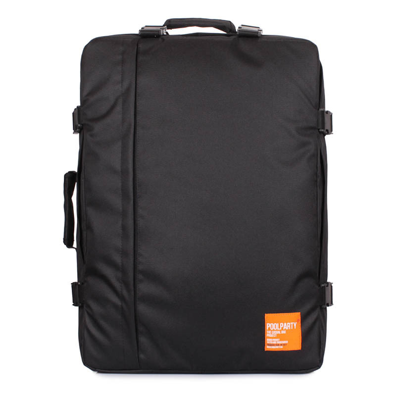 

Сумка-рюкзак для ручной клади Poolparty Cabin МАУ Черный (cabin-black)