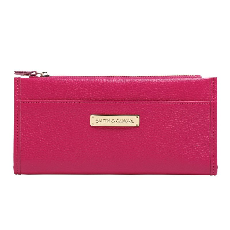 

Кошелек женский кожаный Smith / Canova Haxey Fuchsia (28538 FCS)