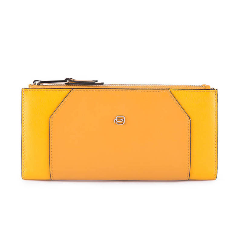 

Портмоне Piquadro MUSE Yellow на молнии с RFID защитой