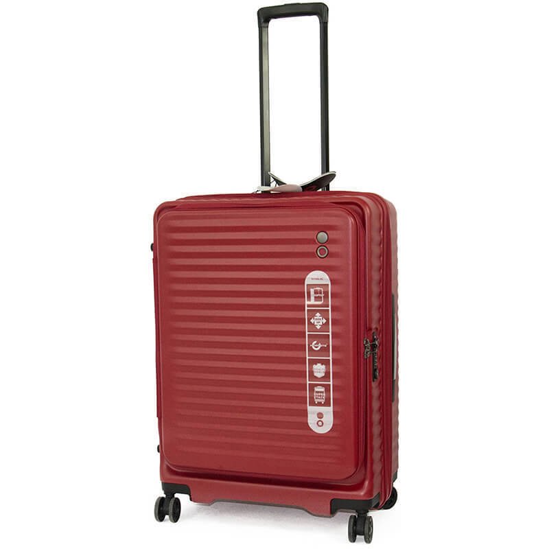 

Чемодан на 4 колесах Echolac CELESTRA Echolac Red M 72/80л (EcPC183-402-21)