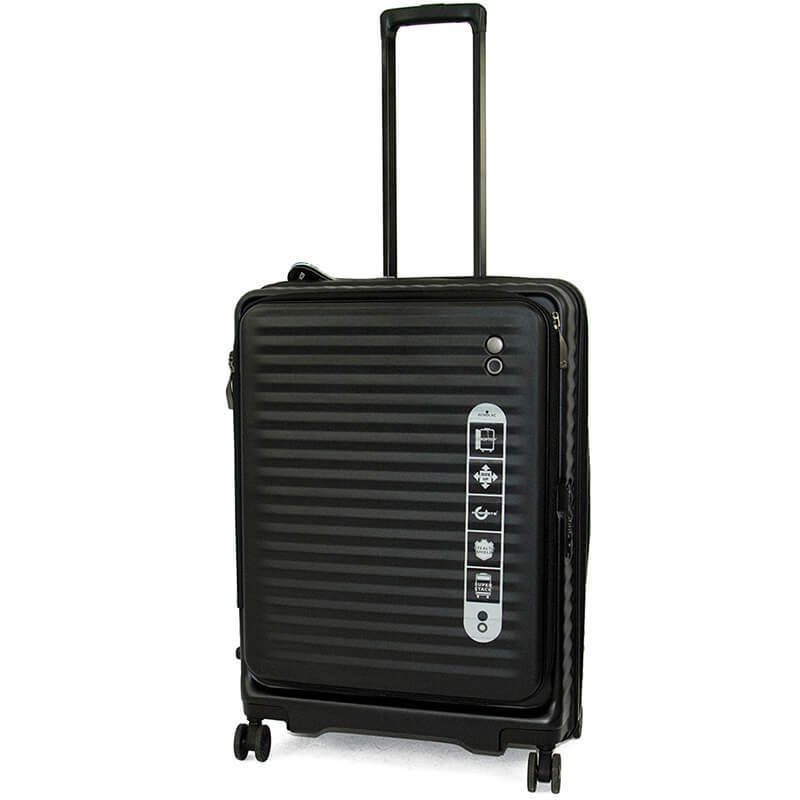 

Чемодан на 4 колесах Echolac CELESTRA Black M 72/80л (EcPC183-402-01)