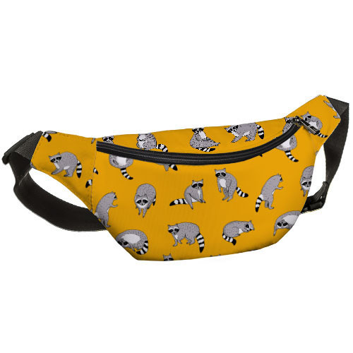 

Сумка на пояс бананка Bumbag Presentville Енотики 27х16 см