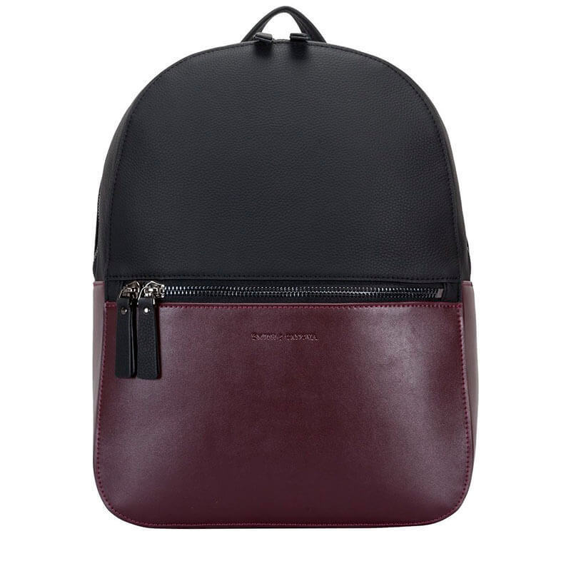 

Городской кожаный рюкзак Smith / Canova Francis Black-Burgundy (92901 BLK-BRG)