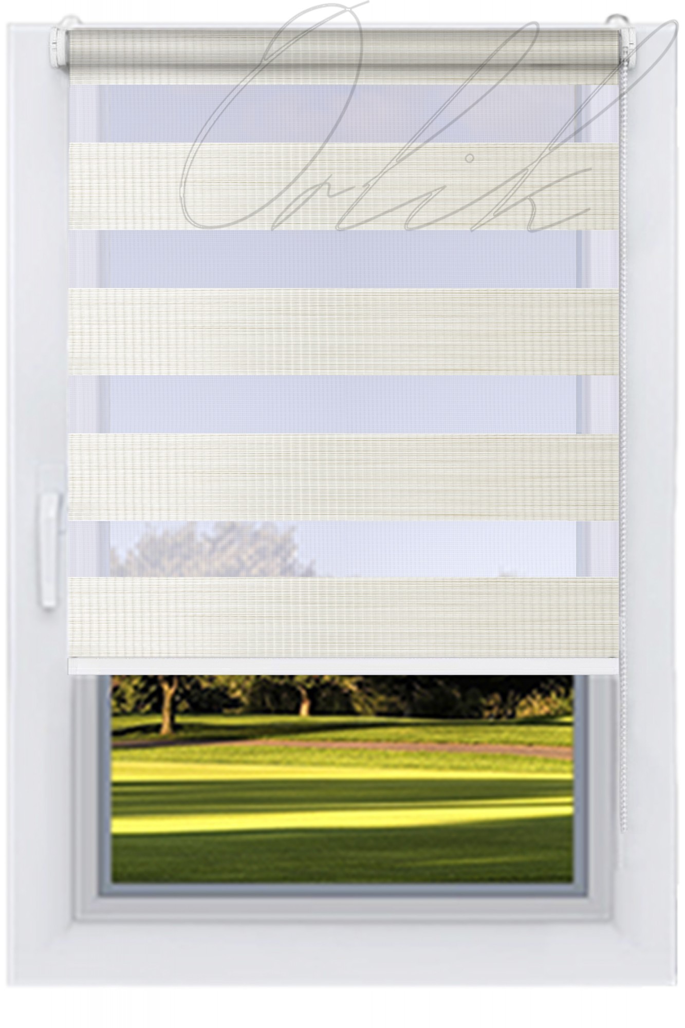 

Ролета тканевая DECOLUX СИЕНА Льяной 57,5х200 Д-Н вал 25 белый